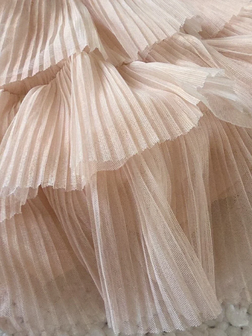 GAP Girls Peach Tiered Ruffle Formal Dress